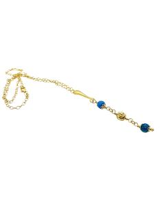 collier artisanal argent plaqué or vermeil collection alexiane avec pierres fines d'apatite
