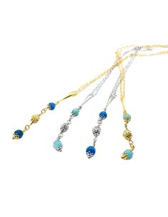 collier artisanal argent rhodié antiallergique avec pierres fines amazonite collection alexiane justin jewels 2