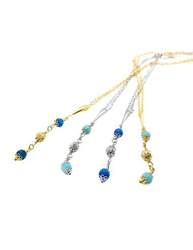 Collier artisanal argent rhodié Alexiane amazonite