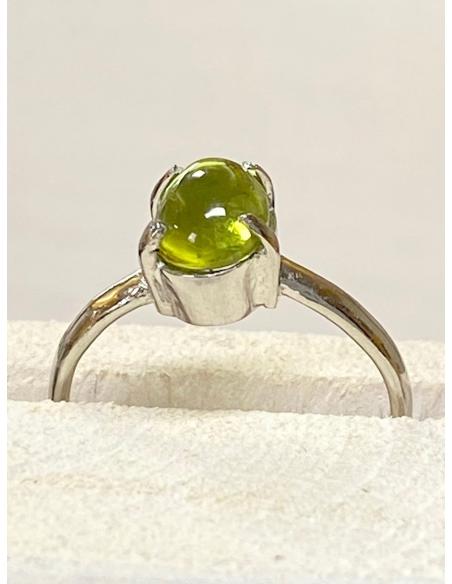 bague créateur belge argent et pierre fine naturelle
