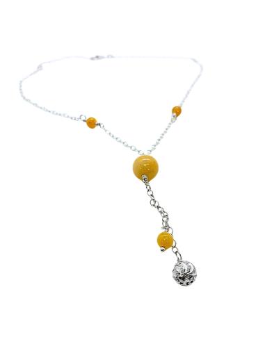 Collier artisanal argent rhodié...