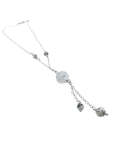 Collier artisanal argent rhodié...