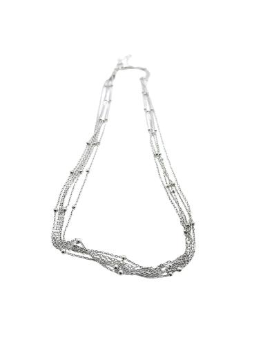 Collier artisanal argent rhodié...