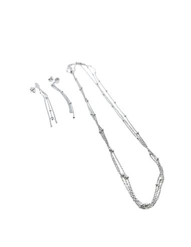 Collier artisanal argent rhodié...