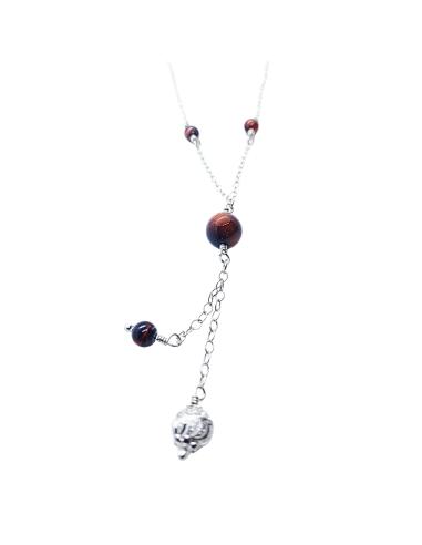 collier argent rhodié antiallergique pour femme collection Ysaline de Just'In Jewels