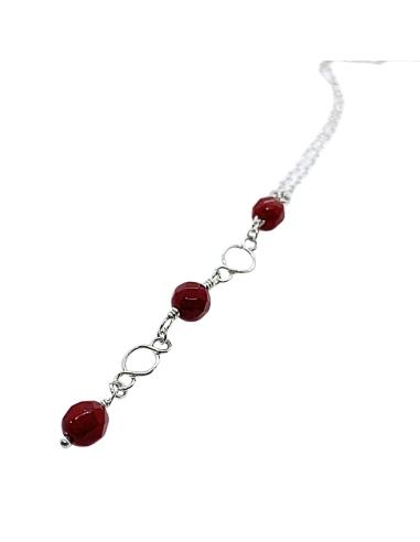 Collier artisanal argent rhodié...