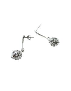 boucle d'oreille argent goutte  collectionLouise bijoux artisanaux de Just4In Jewels