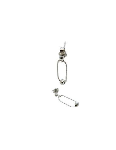 Boucles d'oreilles artisanales ovale...