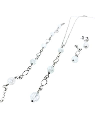 Boucles d'oreilles artisanales Charlotte argent...
