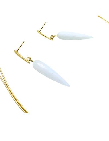 Boucle oreille argent vermeil pendule...