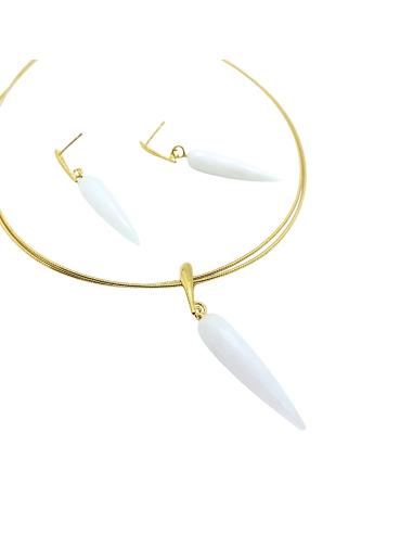 Boucle oreille argent vermeil pendule cachalong