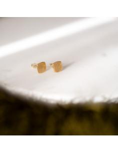 boucle d'oreille argent plaqué or vermeil antiallergique création artisanale justin jewels