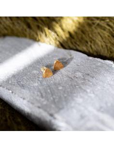 puce perceuse d'oreille en argent plaqué or vermeil création just'in jewels