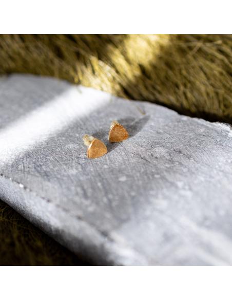 puce perceuse d'oreille en argent plaqué or vermeil création just'in jewels