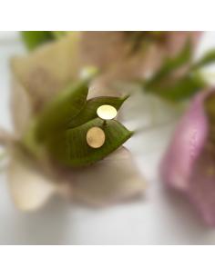 création artisanale pour femme réalisée par just'in jewels disque plaqué or vermeil 2