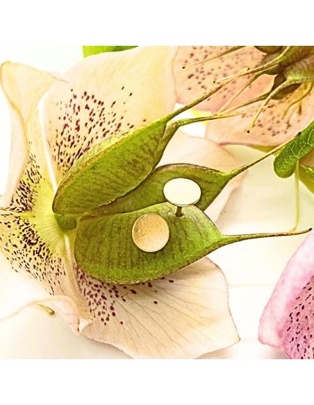 création artisanale pour femme réalisée par just'in jewels disque plaqué or vermeil