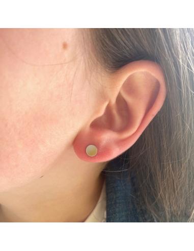 Puce d'oreille disque vermeil small