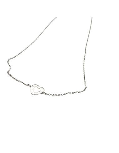 collier artisanal en argent rhodié antiallergique réalisé à la main dans les ateliers de Just'in Jewels