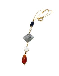 Collier sautoir argent...