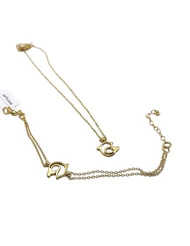 Collier artisanal vermeil dauphin