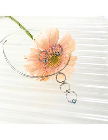Collier artisanal argent rhodié 3...