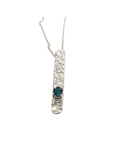 Collier artisanal argent rhodié...