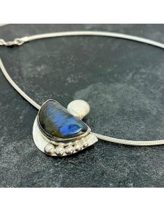 Collier argent demi lune... 2