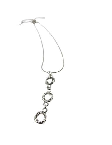 Collier artisanal argent rhodié...