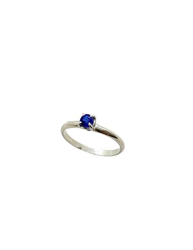 Bague artisanale argent rhodié fil demi rond...
