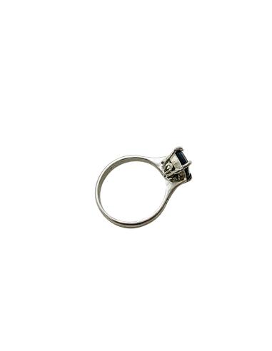 Bague tourmaline rectangulaire verte t56