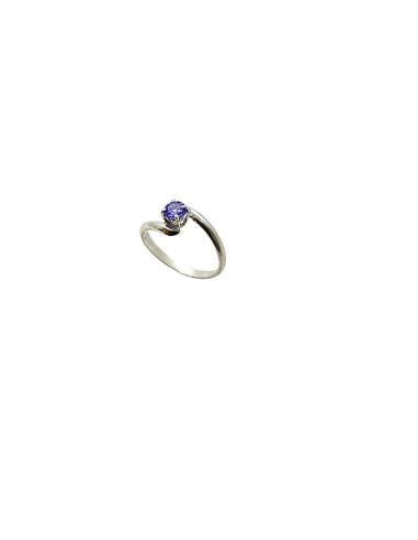 Bague croisée artisanale argent...