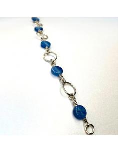 bracelet en argent rhodié et cyanite bleue collection Vero by Just'In Jewels 2