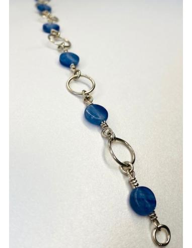 Bracelet argent VERO et cyanite