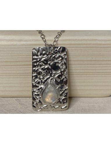 Collier argent pour femme fait main...