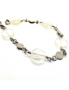 le bracelet argent et cristal de roche a été fait main dans notre atelier de Ramillies. Artisanat belge garanti sans nickel. 2