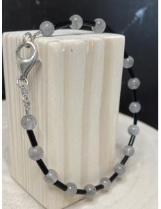 Bijou masculin artisanal argent et pierres fines. 2