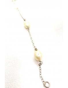 Bracelet fait main en argent et perles naturelles , bijou disponible dans notre bijouterie de Ramillies ou via notre e-shop. 2