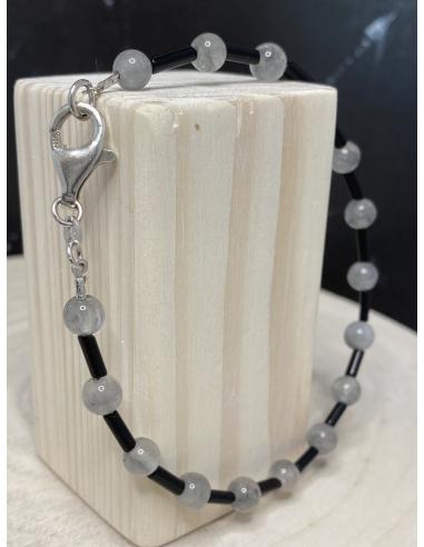 Bracelet artisanal argent avec pierres...
