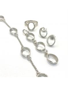 Collier argent collection OPHELIE fait main dans notre boutique-atelier de Ramillies ou dans notre bijouterie en ligne 2