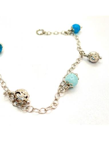 Bracelet argent ALEXIANE et hémimorphite