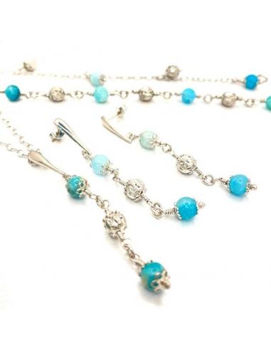 Bracelet argent ALEXIANE et hémimorphite