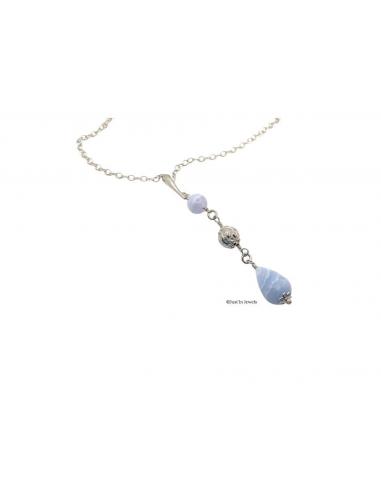 collier fait main argent pierre fine collection manon