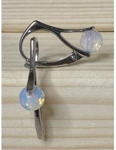 Dormeuse argent et opaline...