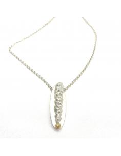 Collier créateur belge fait main argent et or one of a kind pièce unique vendu dans notre boutique bijoux artisanaux en ligne