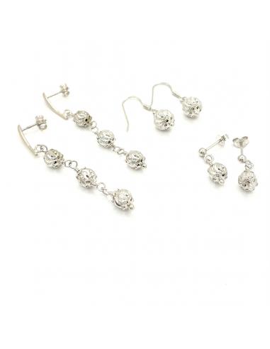 Les variations des boucle d'oreille collection alexiane argent artisanat belge