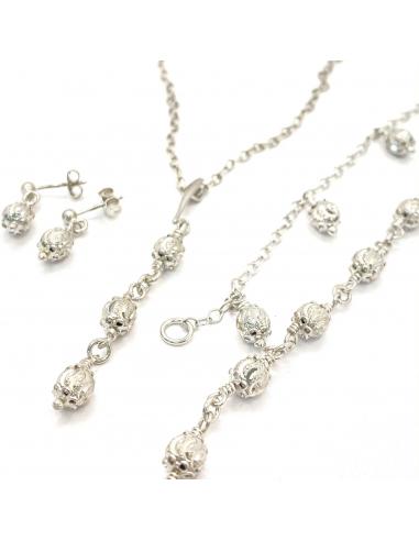 parure Alexiane argent rhodié antiallergique